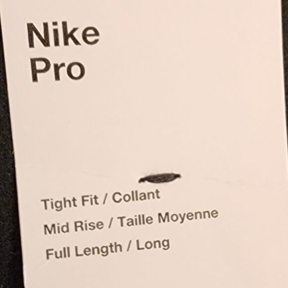 Nike Pro plaid super soft mid rise tight full length leggings plus size 2X new - Picture 9 of 15